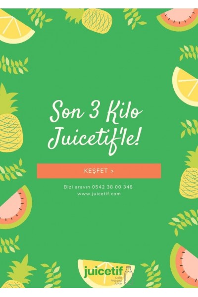 Son 3 Kilo Beslenme Programı    (7 Günlük)